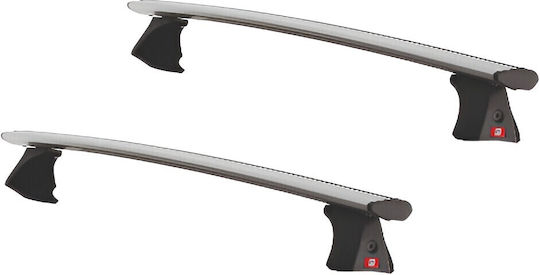 Fabbri Roof Bars Aluminum 180cm. (with Roof Rack Legs and Lock) Silver