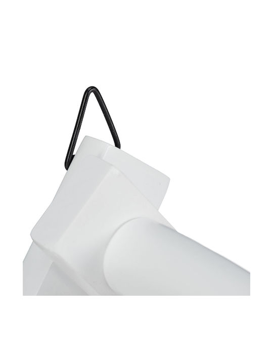 Foldable Wall Coat Rack 10 Hooks Dimensions 32 X 10 Cm White Relaxdays