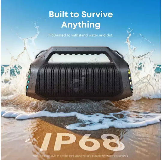 Soundcore by Anker Boom 2 Pro Waterproof Bluetooth Speaker 140W with Battery Life up to 20 hours Black