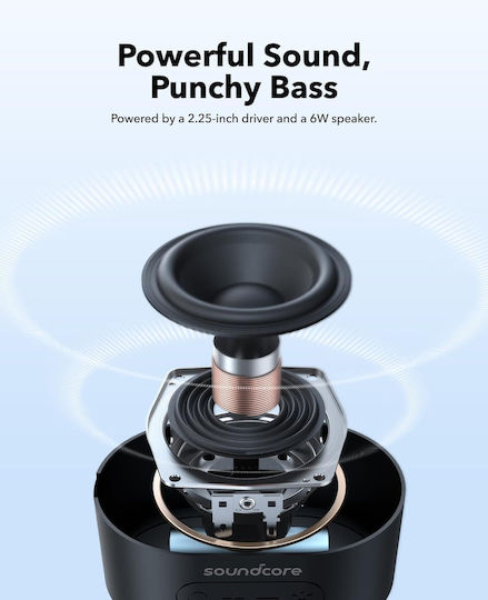 Anker Soundcore Pyro Mini Ηχείο Bluetooth 6W με Διάρκεια Μπαταρίας έως 10 ώρες Μαύρο