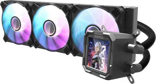 Darkflash DV360S Water Cooling AIO CPU with 3 120mm Fans and ARGB Lighting