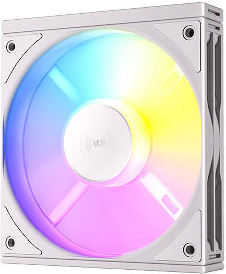 Antec C120 Gehäuselüfter (1500rpm / 65,08cfm) mit ARGB Beleuchtung und Verbindung 3-polig / 4-Pin PWM 3 Stück Weiß