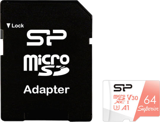 Silicon Power Superior SDXC 64GB Class 10 U3 V30 UHS-I