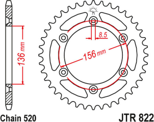 JT Sprockets Hinteres Ritzel für Husqvarna ТЕ