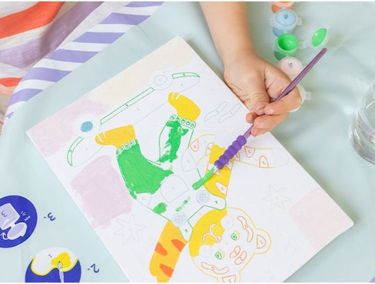 Νερομπογιά Πολύχρωμο με Πινέλο
