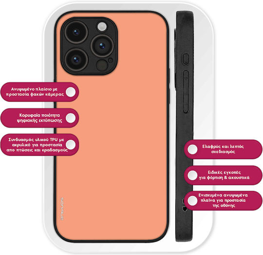 Sonique Colorbloc Series Case for Motorola Edge 20 5G Coral