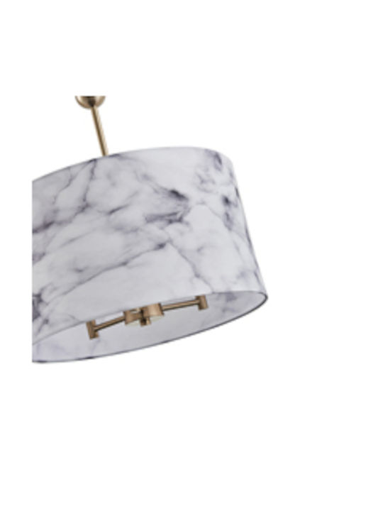 Eurolamp Verona Κρεμαστό Φωτιστικό Χρυσό με Ντουί E14 38x38x69εκ.