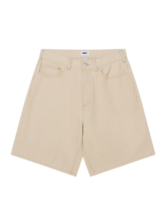 Obey Herrenshorts Jeans Pelican Faded Wash