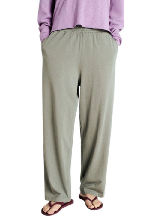 Women's Fabric Trousers Green
