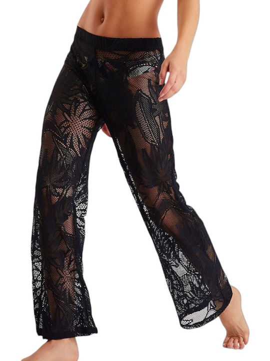 Banana Moon Women's Pants Beachwear in Black color