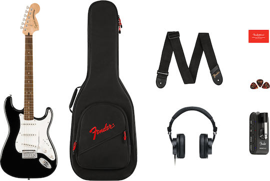 Fender Affinity Ηλεκτρική Κιθάρα ST Style με SSS Διάταξη Μαγνητών Μαύρη με Θήκη