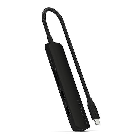 Satechi ST-P6SK USB-A / USB-C Docking Station with HDMI 4K PD Black