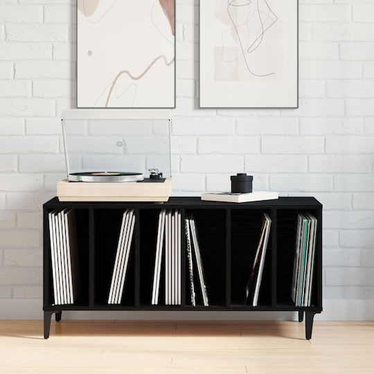 vidaXL Shelves Hi-Fi Furniture Black 38x100x48cm