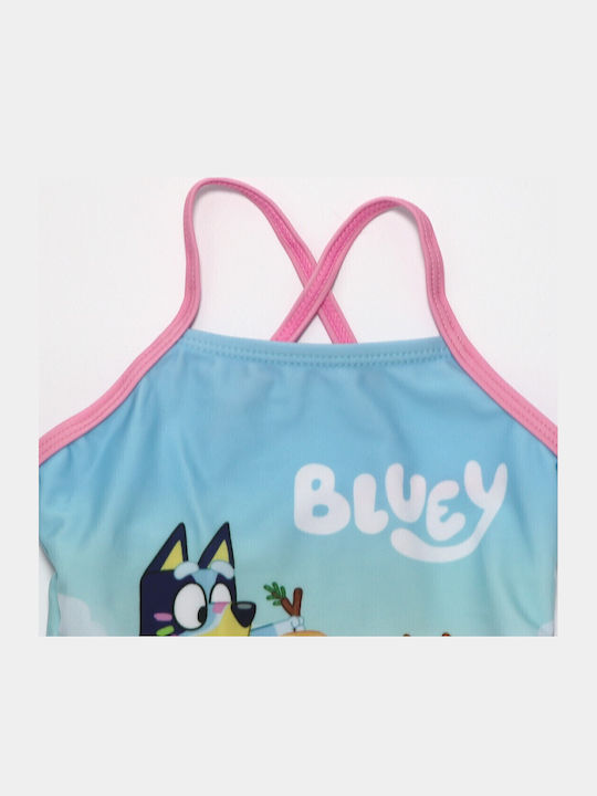 Bluey Παιδικό Μαγιό Ολόσωμο Γαλάζιο
