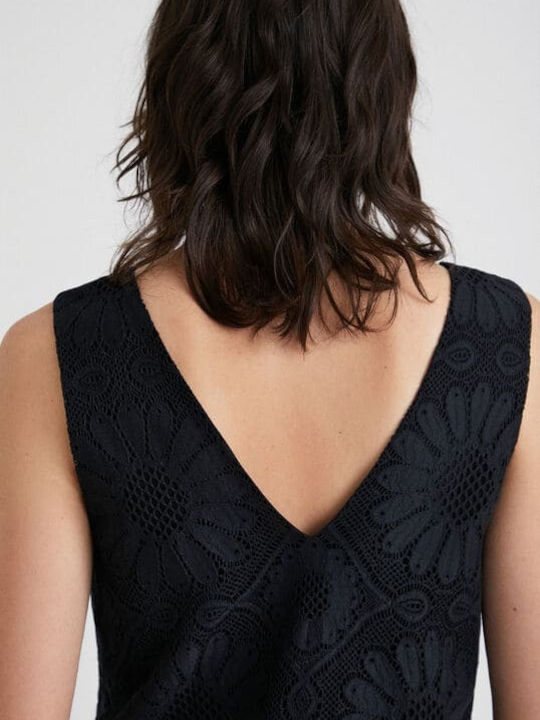 Hamburgo Sommer Mini Abendkleid Schwarz