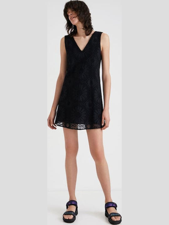 Hamburgo Sommer Mini Abendkleid Schwarz