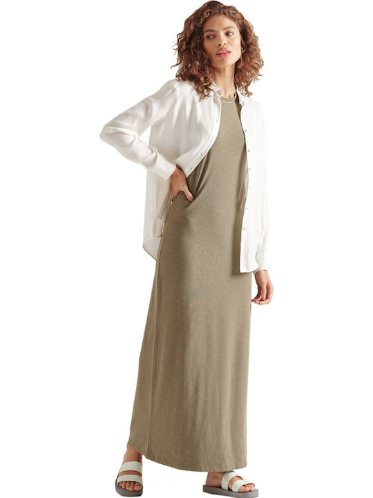 Summer Maxi Dress Khaki