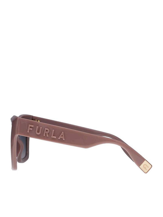 Furla Feminini Ochelari de soare cu Gri Cadru și Albastru Degrade Lentilă sfu810v 06y1
