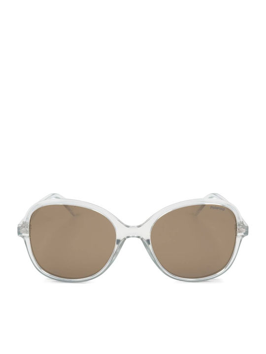 Polaroid Feminini Ochelari de soare cu Gri Cadru și Maro Polarized Lentilă PLD4136/S KB7/SP