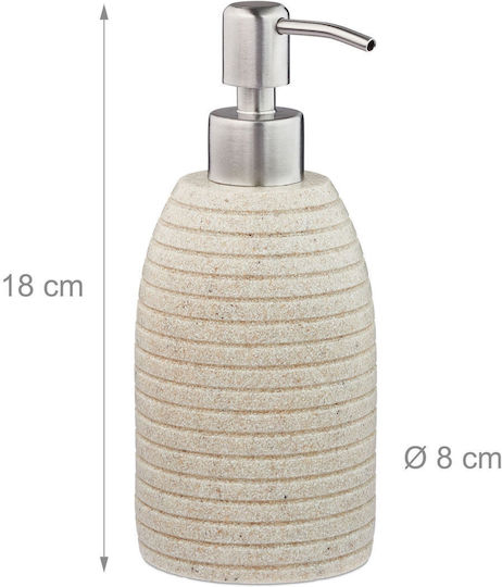 Relaxdays Dispenser Κουζίνας Πλαστικό Γκρι 300ml