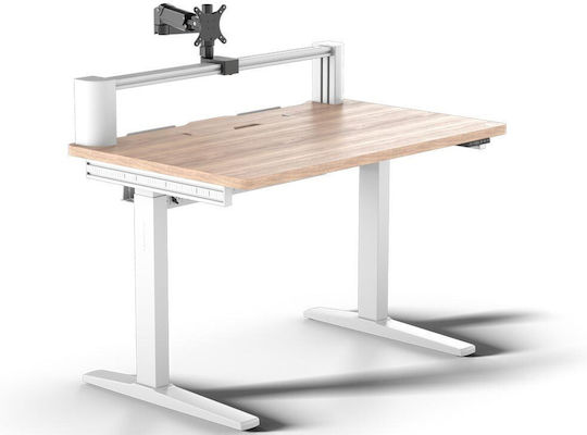 Gaming Plattform:4 Elevate Holz Light Pine Stain mit USB-Anschlüssen 120x76x74cm