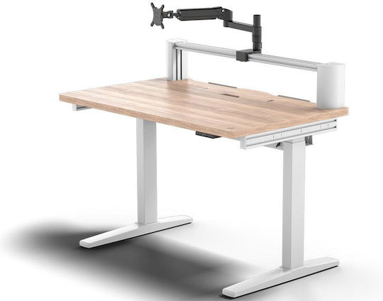 Gaming Plattform:4 Elevate Holz Light Pine Stain mit USB-Anschlüssen 120x76x74cm