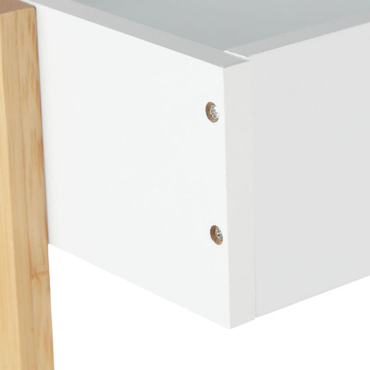 Relaxdays Troler De Bucătărie Din Plastic Cu 3 Locuri Alb 40x30x88cm