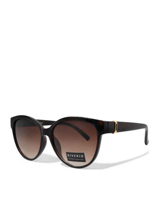Riverio Γυαλιά Ηλίου Καφέ με Κοκκάλινο Σκελετό Riverio Γυαλιά Ηλίου Καφέ με Κοκκάλινο Σκελετό