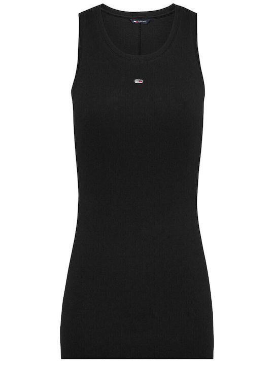Essential Sommer Mini Damenkleid Schwarz