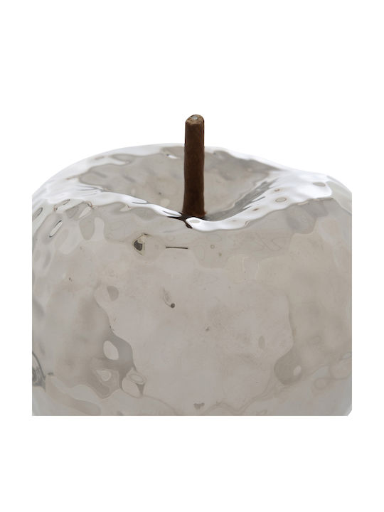Decorative Apple Φ12.5x14 A-s Pamela Silver 182316a Φ12.5x14
