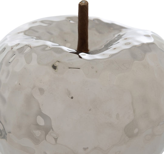 Decorative Apple Φ12.5x14 A-s Pamela Silver 182316a Φ12.5x14