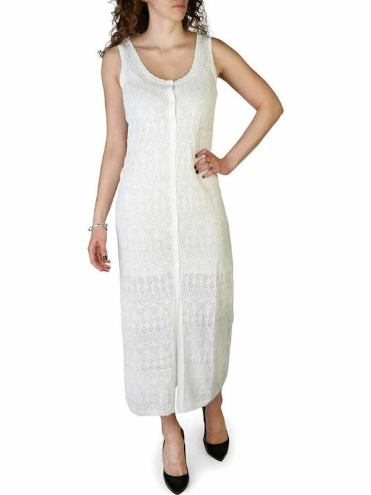 Patty Sommer Midi Hemdkleid Kleid Weiß