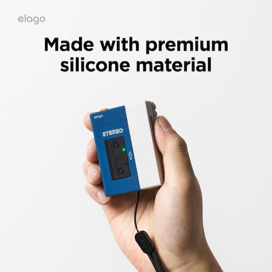 Elago Cassette Player Case Hülle Silikon in Mehrfarbig Farbe für Apple AirPods Pro 2