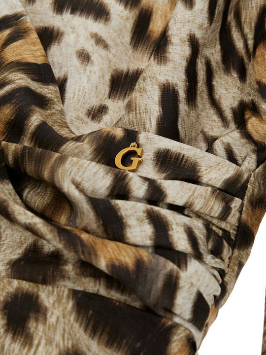 Marion Rochie de Seara Mini Crouaz Leopard