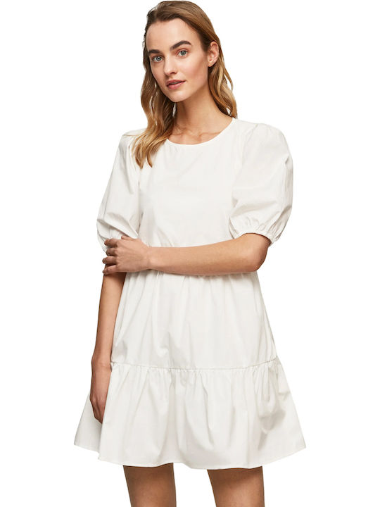 Bella Sommer Mini Damenkleid Weiß
