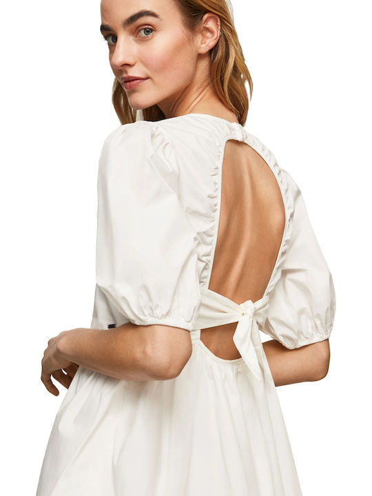 Bella Sommer Mini Damenkleid Weiß