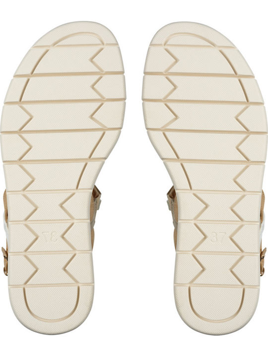 Women's Leather Platform Shoes White