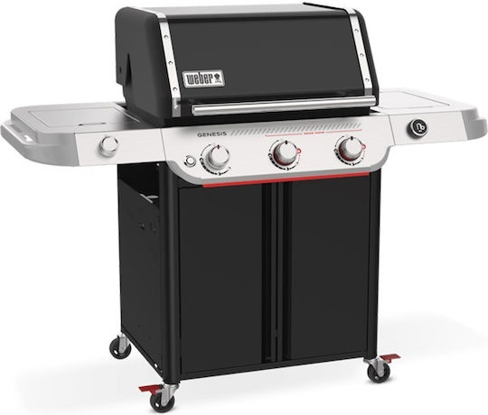 Weber Genesis E-335 Газово Барбекю Чугунена Решетка с 3 бр 17.88кВт и Страничен Нагревател