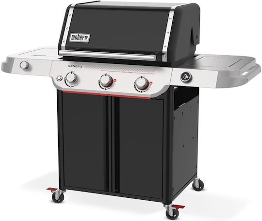 Weber Genesis E-335 Газово Барбекю Чугунена Решетка с 3 бр 17.88кВт и Страничен Нагревател
