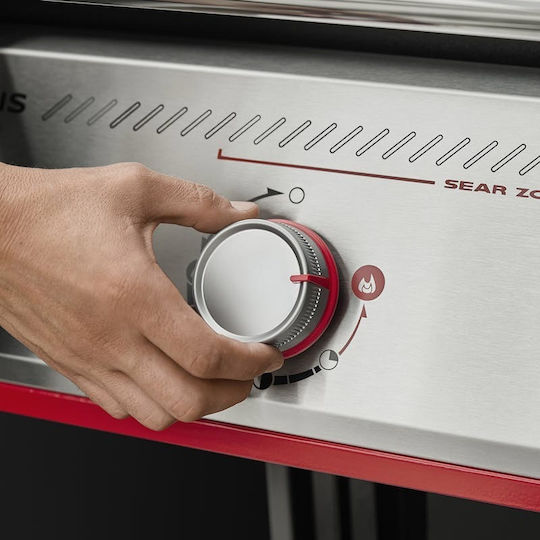Weber Genesis E-335 Газово Барбекю Чугунена Решетка с 3 бр 17.88кВт и Страничен Нагревател