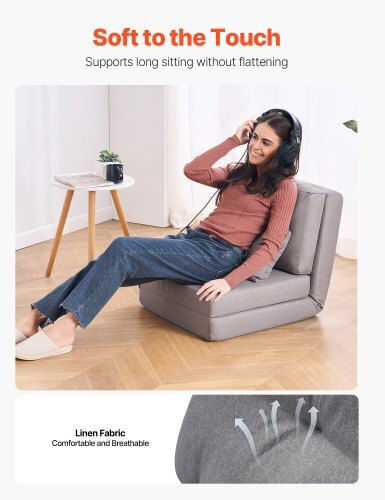 Relax Armchair Gray 55x167x105cm