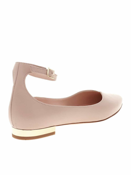 Leather Ballerinas Pink