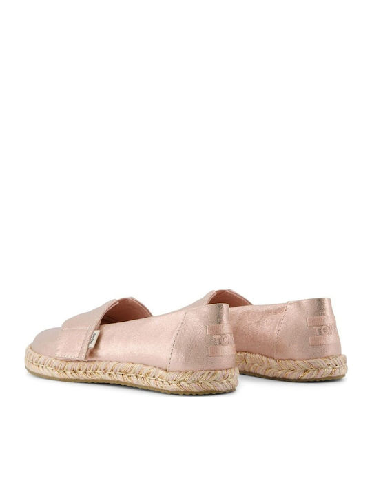 Kids Espradrilles with Hoop & Loop Closure Pink Alpargata