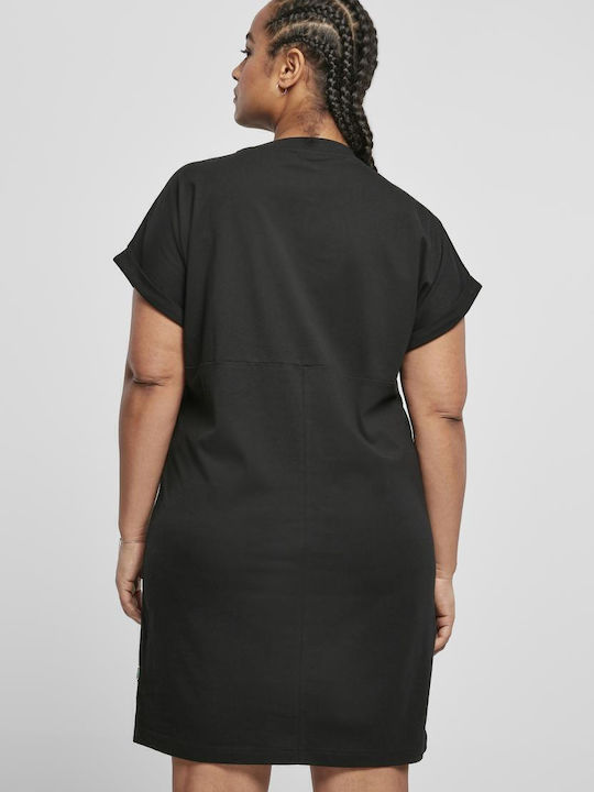Summer Mini T-Shirt Dress Black