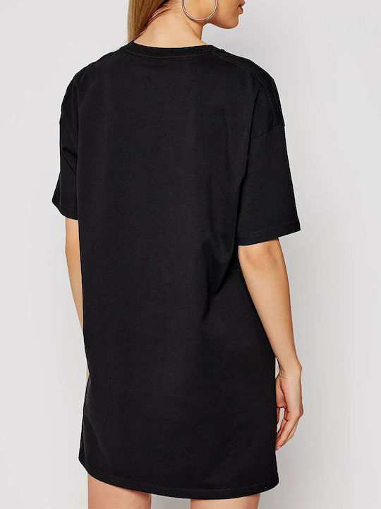 Center V Summer Mini Athletic T-Shirt Short Sleeve Black Dress