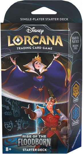 Disney Lorcana Rise Of The Floodborn Amethyst & Steel Starter Deck English Various Designs