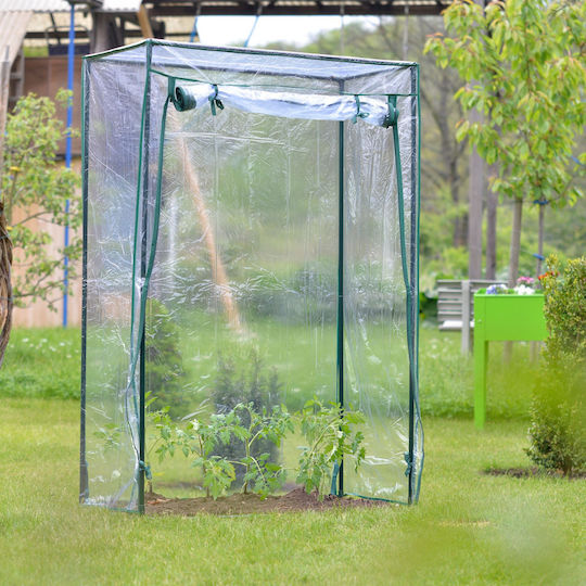 Gartenbalkonabdeckung PVC Maße 150 x 100 x 50 cm Transparent Relaxdays