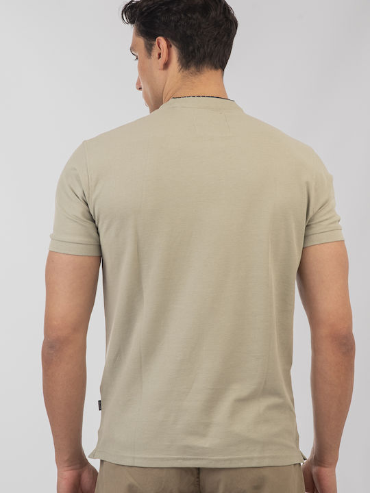 Kurzarm Herrenbluse Mint