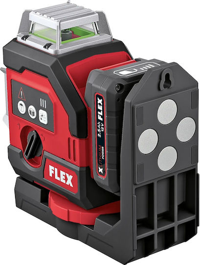 Flex ALC 3 360-G R Γραμμικό Αλφάδι Laser Πράσινης Δέσμης 12V με Εύρος Εργασίας 100m