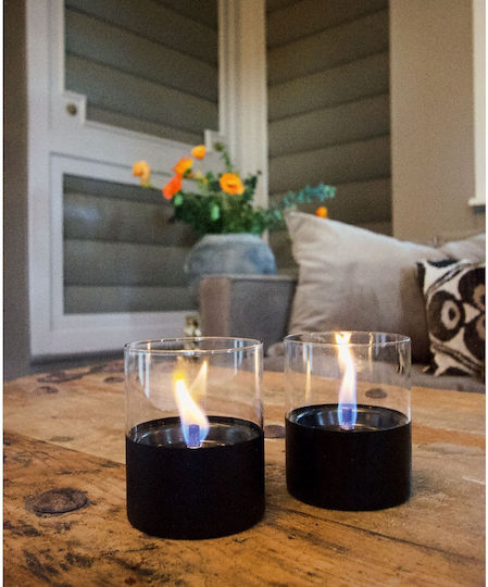 Tenderflame Desktop Bioethanol Fireplace Indoor Outdoor Black 10x11.5cm